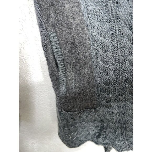Knitted & Knotted Anthropologie Size X-Small Wool Cardigan Gray Pockets S - Picture 5 of 10